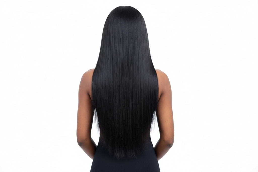 Vernalee Hair – Pre-Bleached Glueless HD Lace Straight 6×4 Closure Wig, 180% Density, 14–28 Inches, Natural Color, Wear-and-Go